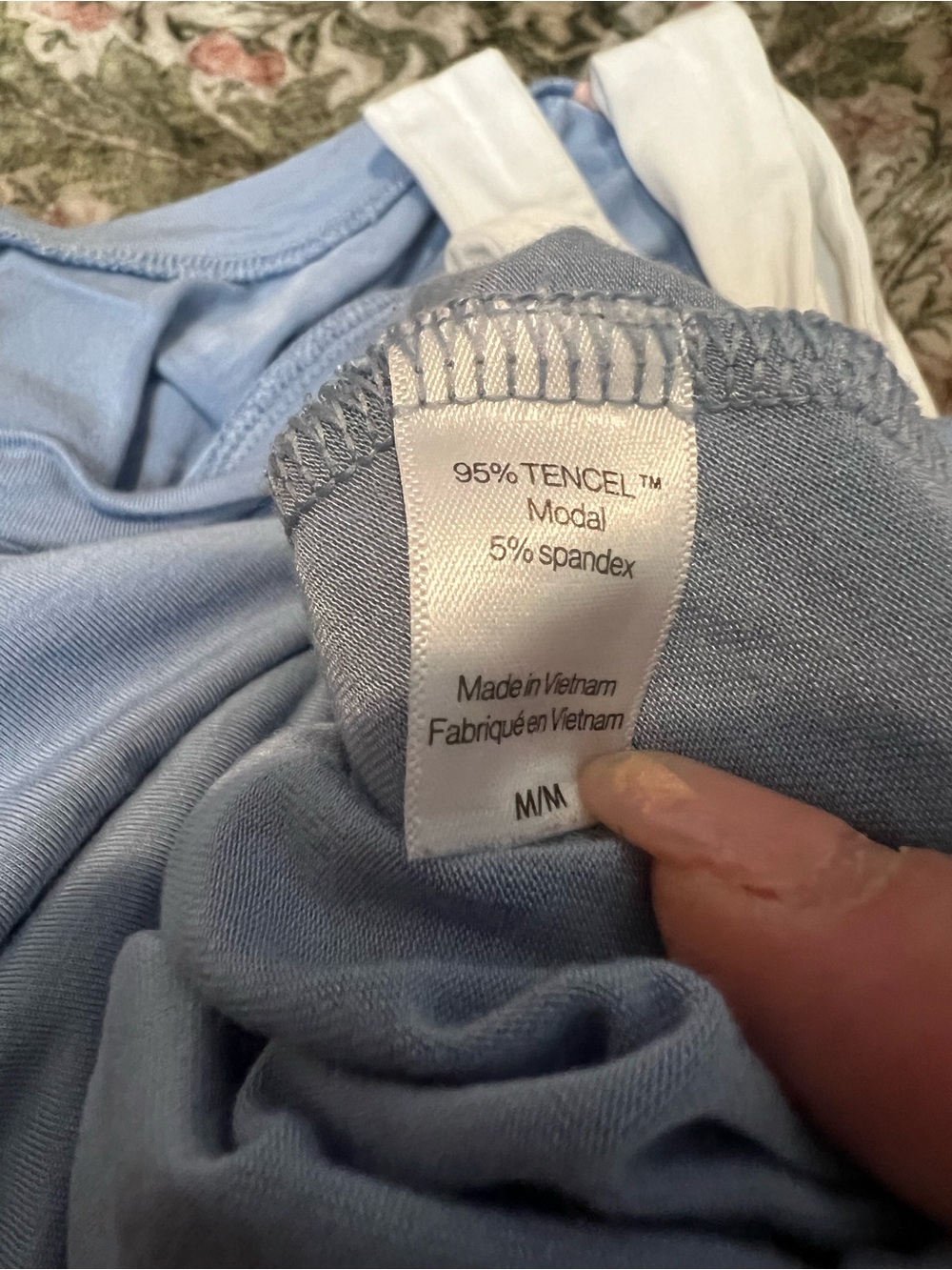 Eberjey Gisele The Slouchy Lounge Top medium Light Blue White - Picture 5 of 5